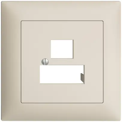 Kit frontal ENC EDIZIOdue crema 88×88mm 3×RJ45 