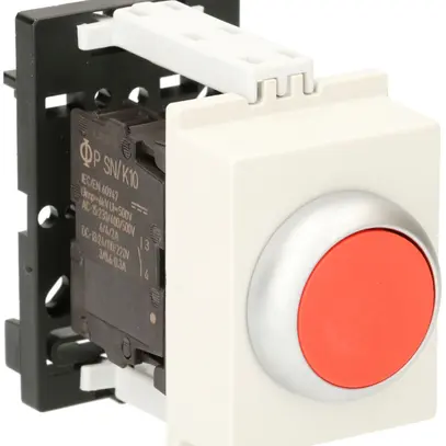 Poussoir AMD K&N, 1F/1O 6A, 2UM, calotte rouge 
