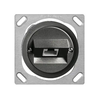 Prise INC 1×RJ45/u 4P noir ITplus JK 43/47mm 