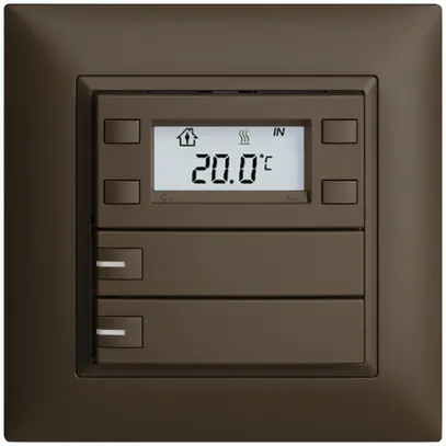 Pulsante RTH INC KNX 2×EDIZIOdue FMI coffee, con LED RGB 