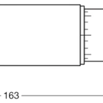 Lampada LED LEDVANCE DULUX D/E26 G24q-3 10W 1100lm 6500K opaco 120° 163mm 
