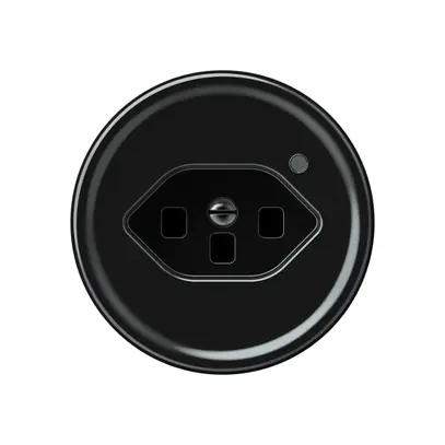 Presa origin 1×tipo 23 lum.verde 16A 230V 60×60mm nero 