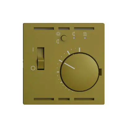 Kit frontal EDIZIOdue olive 60×60mm pour thermost.d'amb. 