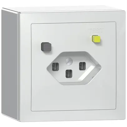 Prise FI AP SIDUS T23 30mA blanc brillant 