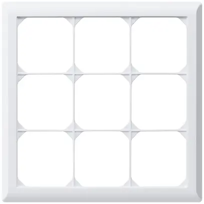 Telaio di copertura INC kallysto.line 3×3 bianco 212×212mm 