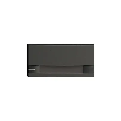 Tasto 1/2 KNX/elettronic.c. LED+cart. EDIZIOdue comando 2×nero 