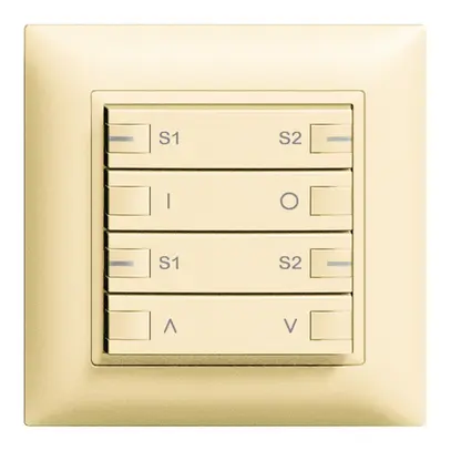 Stazione INC centrale/sec.scen ON-OFF mot. ZEP 2c/4t EDIZIOdue vanille 