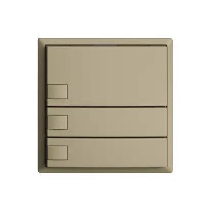 Poussoir KNX RGB EDUE, 250mW, s.LED, 3×poussoir, comm.1×touche, sa 
