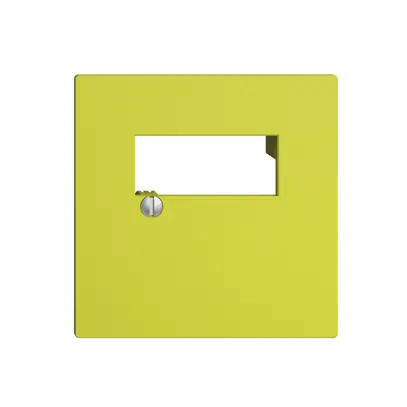 Plaque frontale 2×RJ45 EDIZIOdue lemon R&M swissline 