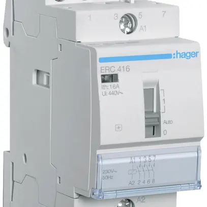Contacteur AMD Hager 230VAC 4 fermeur 16A 2UM 