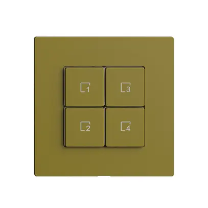 Comando per pulsante scena 4 scene/4T Edue Wiser olive 