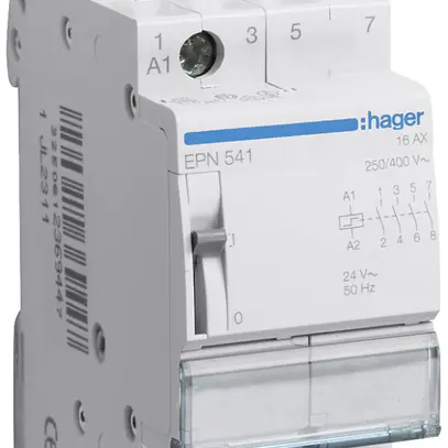 Télérupteur Hager 2UM 24VAC 12VDC 0 ouvreur 4 fermeur 0 inverseur 