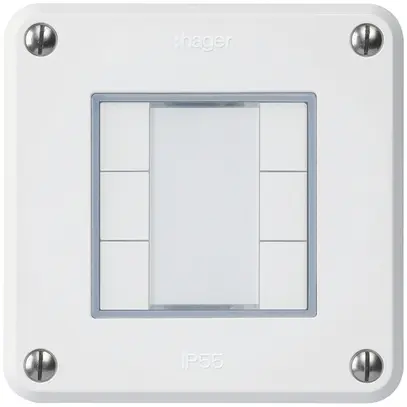 Tasto INC robusto A KNX 6× bianco s/e-link 
