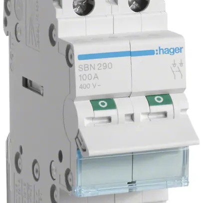 Interruttore AMD Hager 100A 400V 2 chiusura 0 apertura 0 invertitore 2UM 