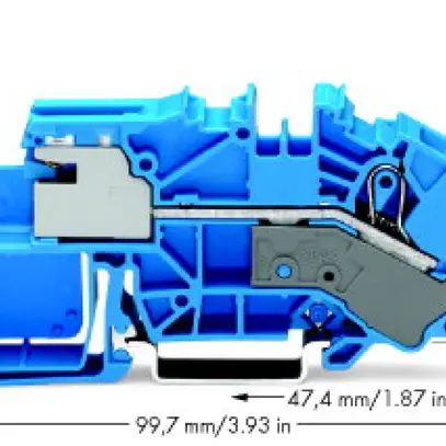 Morsetto di separazione WAGO TOPJOB S 1L 16mm² blu 