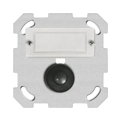 Pulsante di suoneria INC A/1L nero con porta-etichetta 
