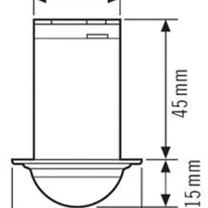 Détecteur de mouvement INC ESYLUX MD-C 360i/8 mini-3m, opale mat 