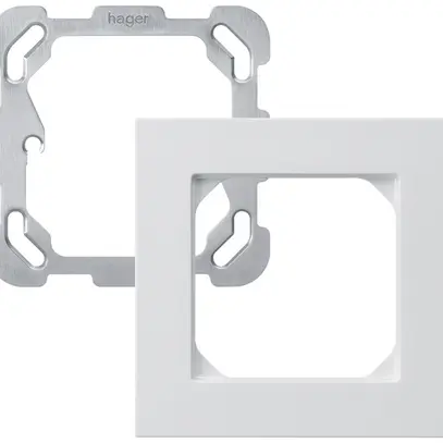 En-tête ENC Hager kallysto.pro 1×1 94×94mm blanc 