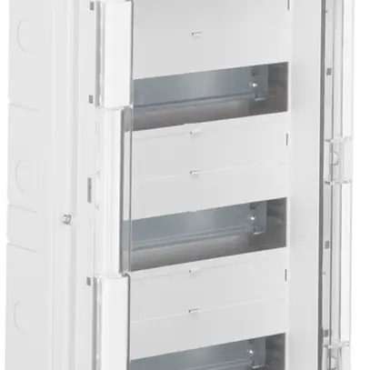 Distributeur AP Hager vector 4-rangées 12UM IP65 310×677×151mm avec entrée 