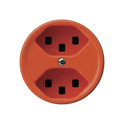Presa origin 2×tipo 23 16A 230V 60×60mm arancione 