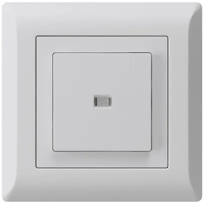 Pulsante luminoso INC kallysto.line A-R/2P grigio chiaro 