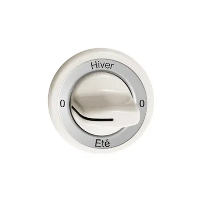 Kit frontal 0-Hiver-0-Eté blanc pour interrupteur rotatif 