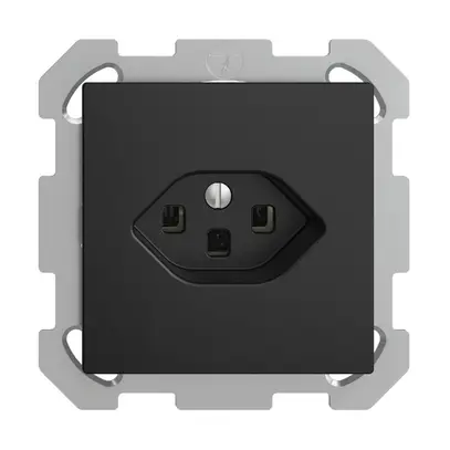 Presa INC EDIZIOdue T23 16A nero con morsetti innest. 