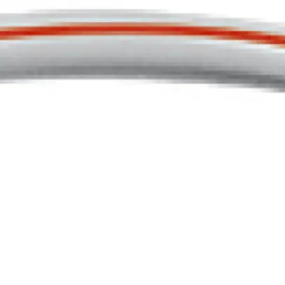 Gomito Symalit Chiaro 90° PE con strisce rosse 195mm grigio 