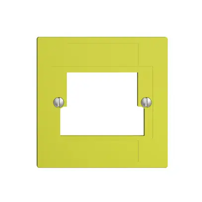 Plaque frontale 2×TT,2×RJ45 lemon ITplus ITM EDIZIOdue 
