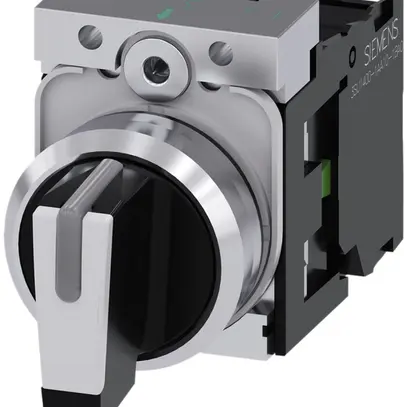 Interrupteur à manette Siemens SIRIUS ACT support 2F I-O-II métal brillant 