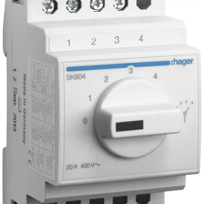 Interruttore a AMD Hager 20A 400V 0 chiusura 0 apertura 0 invertitore 3UM 