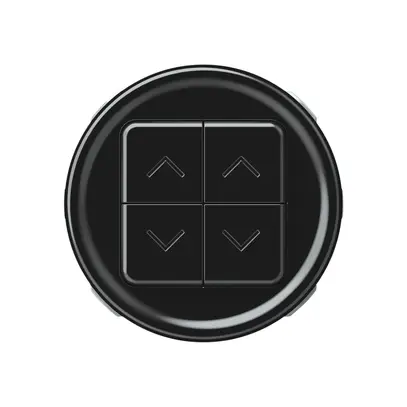 Interruttore tapparelle origin 2P 4×tasti Ø60mm nero 