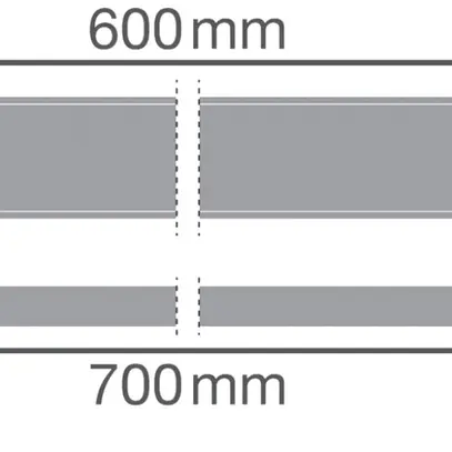 Barre de support LEDVANCE LINEAR INDIVILED aluminium 700mm noir 