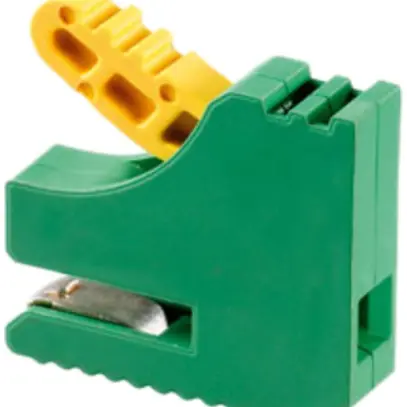 Borne pour barre collectrice WM ZF 4 S 2.5mm² connexion à ressort vert/jaune 