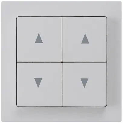 Pulsante per tappar.INC kallysto A grigio chiaro con 4 tasti 