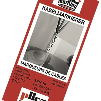 Carte de marquage TEK 19×11mm jaune avec 440 pcs 