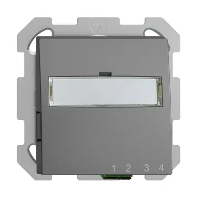 Boîte de raccordement ENC FTTH EDIZIOdue FH 1×LC APC Duplex FM gris foncé 