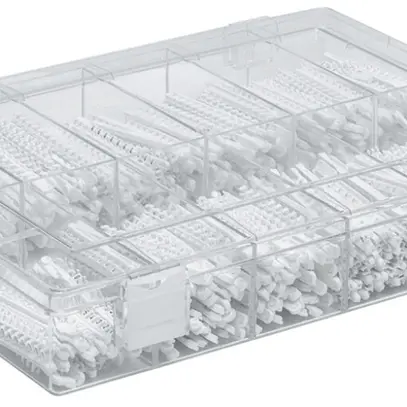 Placchette di marcaggio Hager 0…9, box con 50 striscia 