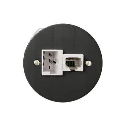 Prise ENC xDSL RJ45/TT83 noir ITplus, avec filtre 