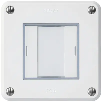 Poussoir ENC robusto C KNX 2× LED RGB s/e-link blanc 