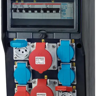 Distributeur de courant EverGum 40A 1×FI 4×LS 4×T23 2×T25/CEE16/5L 