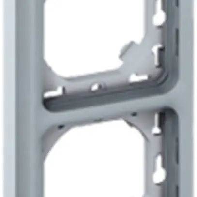 Plaque de montage ENC PLEXO 2×1 gris 
