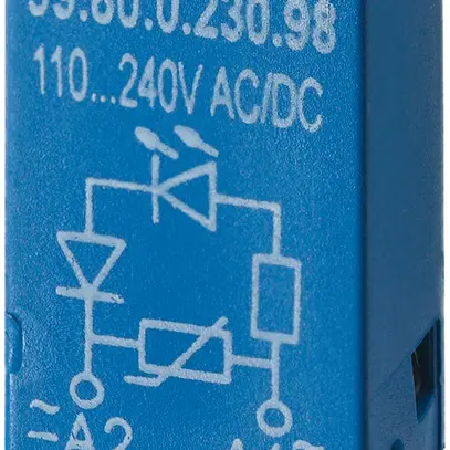 Modulo antidisturbo Finder diodo +LED 6…24VDC per serie 95 blu 