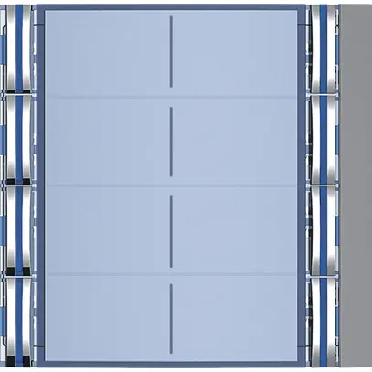 Façade avec 8 boutons pour module d'appel avec 8 boutons Sfera gris graphite 