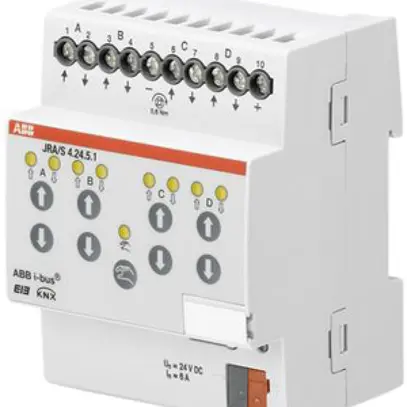 Actionneur de jalousie KNX AMD 4-fois 6A 24VDC, manuel 