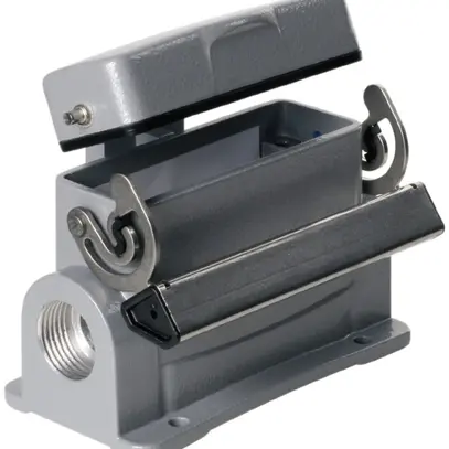 Scatola di base Weidmüller HDC 16A gancio long.parte inf.grd.5 2×M20 laterale 