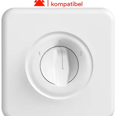 UP-Drehschalter STANDARDdue getr.Kont.1P 1-0-2 T=40mm ws 