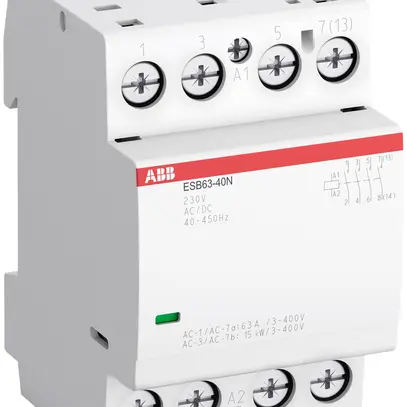 REG-Schütz ABB ESB63, 4S 63A AC-1, 230VAC/DC 