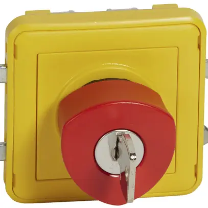Tasto arresto emergenza PLEXO Ch+R grigio 