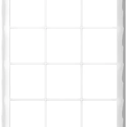 Abdeckrahmen SIDUS 3×4/4×3 Glas-weiss glänzend 